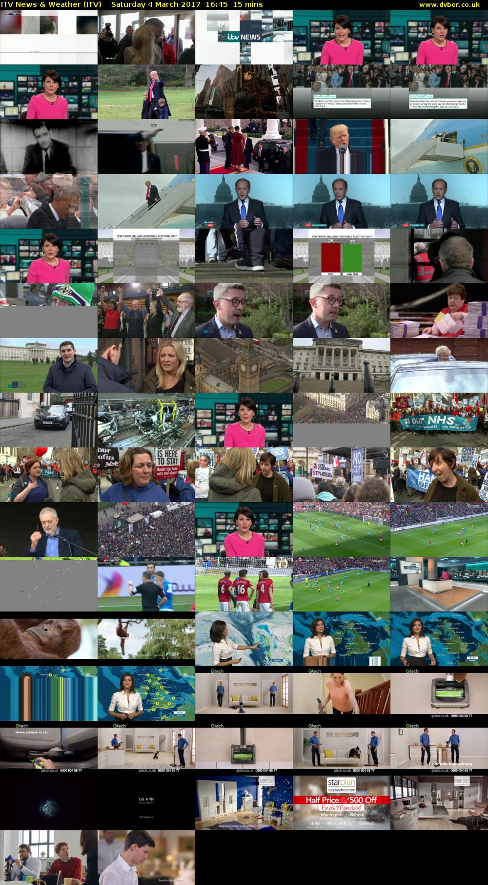 ITV News & Weather (ITV) Saturday 4 March 2017 16:45 - 17:00