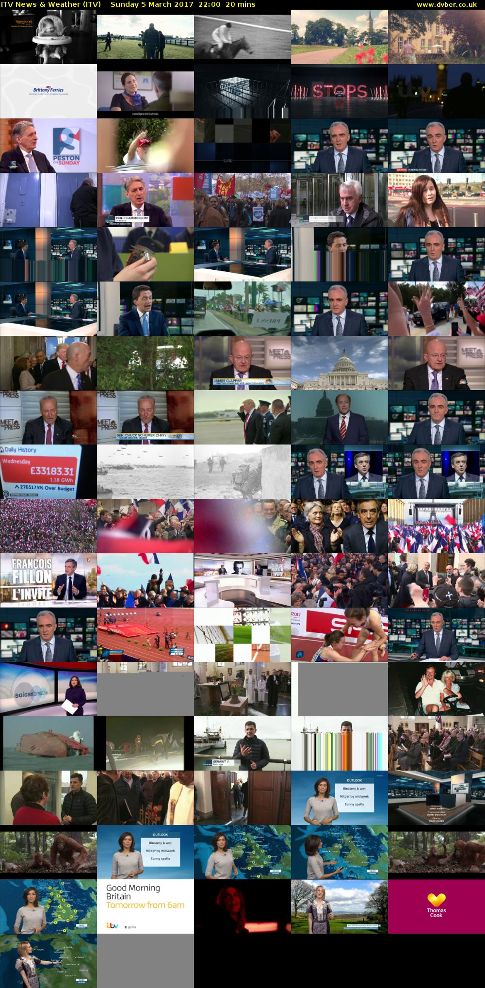ITV News & Weather (ITV) Sunday 5 March 2017 22:00 - 22:20