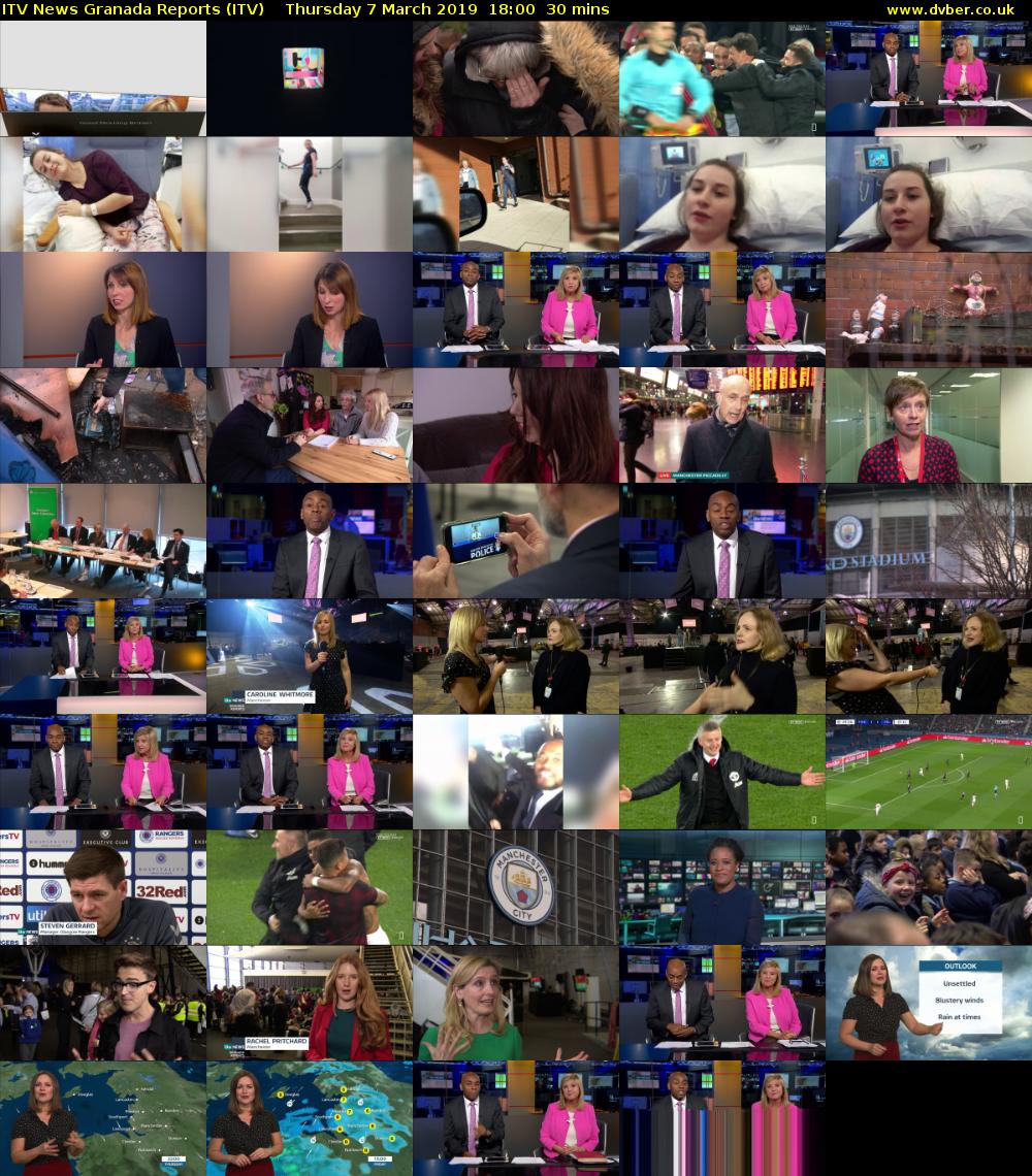 ITV News Granada Reports (ITV) Thursday 7 March 2019 18:00 - 18:30