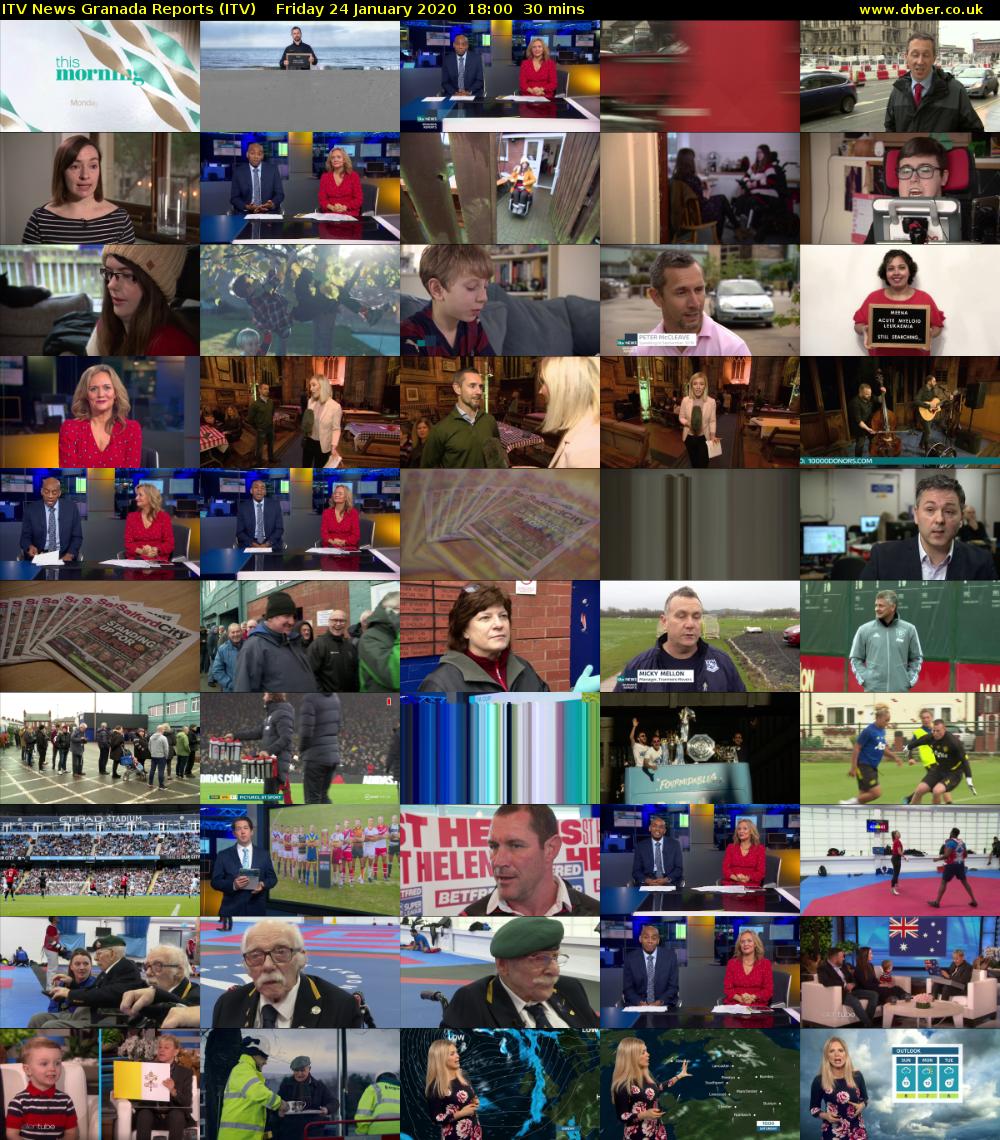 ITV News Granada Reports (ITV) Friday 24 January 2020 18:00 - 18:30