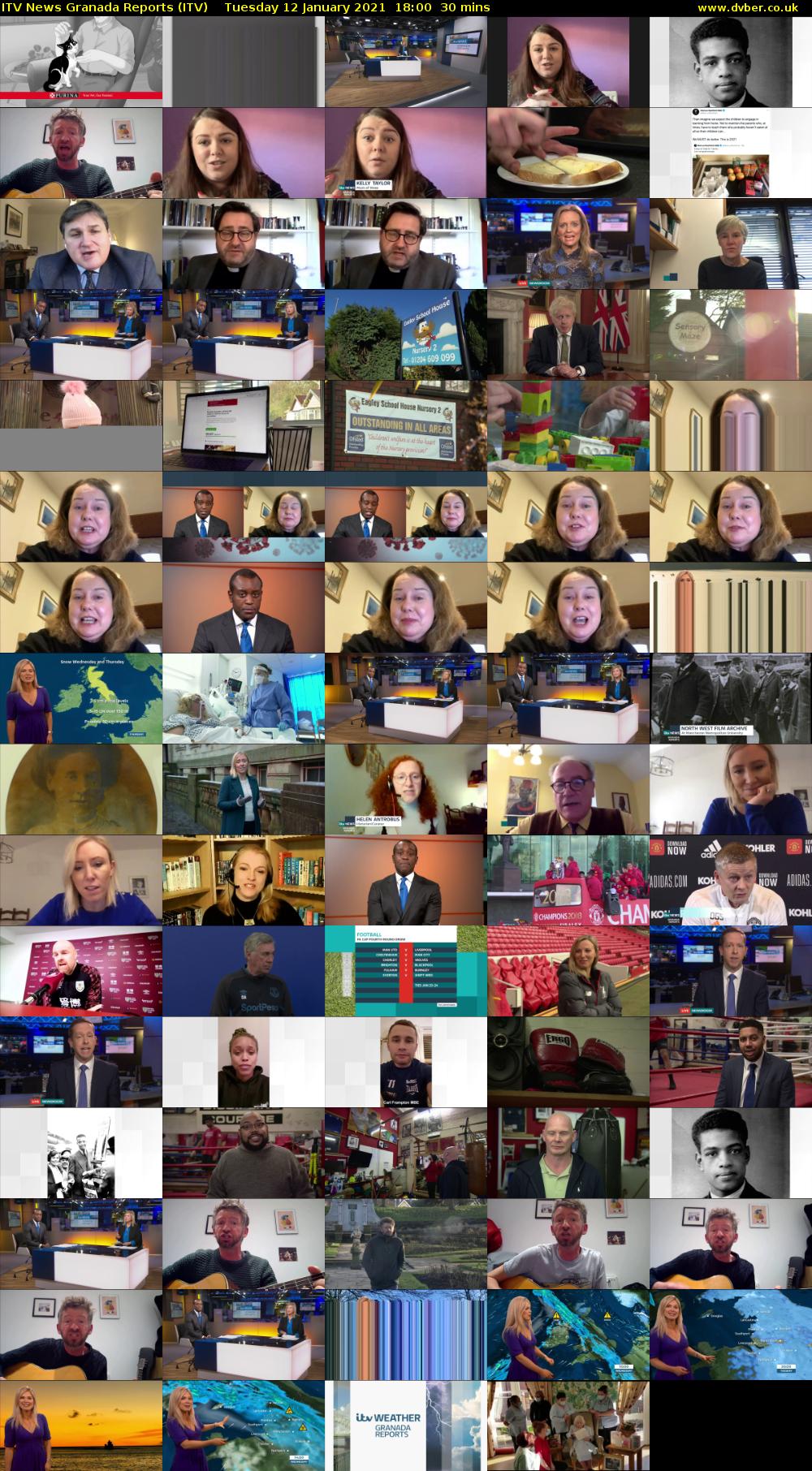 ITV News Granada Reports (ITV) Tuesday 12 January 2021 18:00 - 18:30