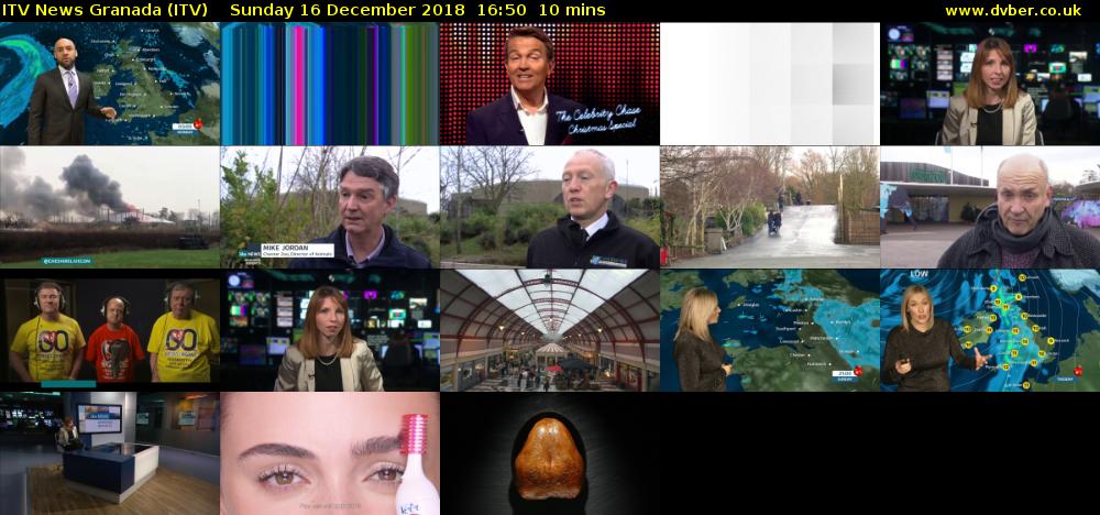 ITV News Granada (ITV) Sunday 16 December 2018 16:50 - 17:00