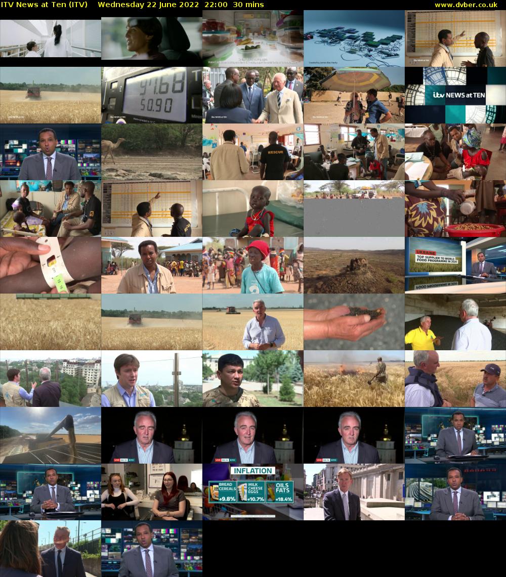 ITV News at Ten (ITV) Wednesday 22 June 2022 22:00 - 22:30