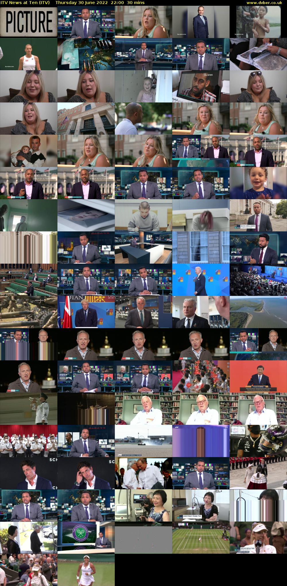 ITV News at Ten (ITV) Thursday 30 June 2022 22:00 - 22:30