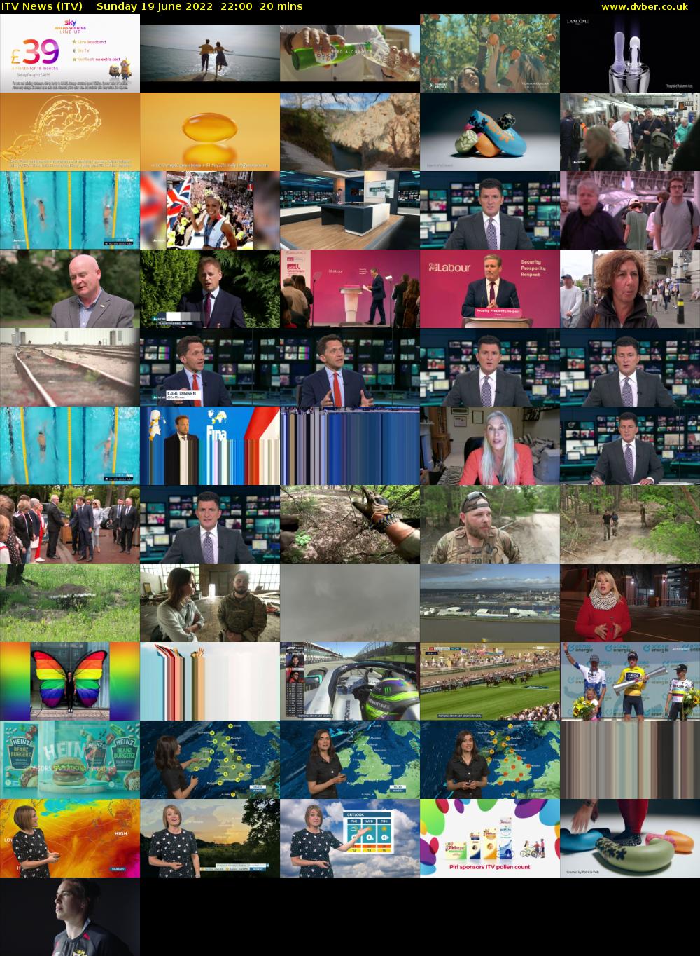 ITV News (ITV) Sunday 19 June 2022 22:00 - 22:20