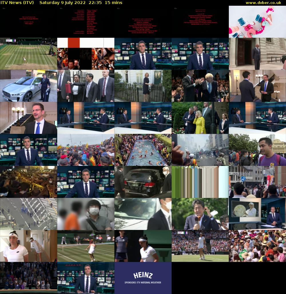 ITV News (ITV) Saturday 9 July 2022 22:35 - 22:50
