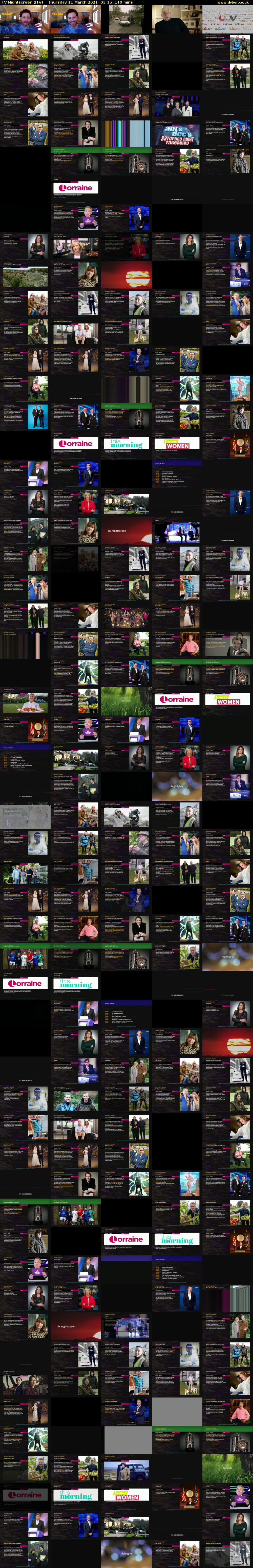 ITV Nightscreen (ITV) Thursday 11 March 2021 03:15 - 05:05