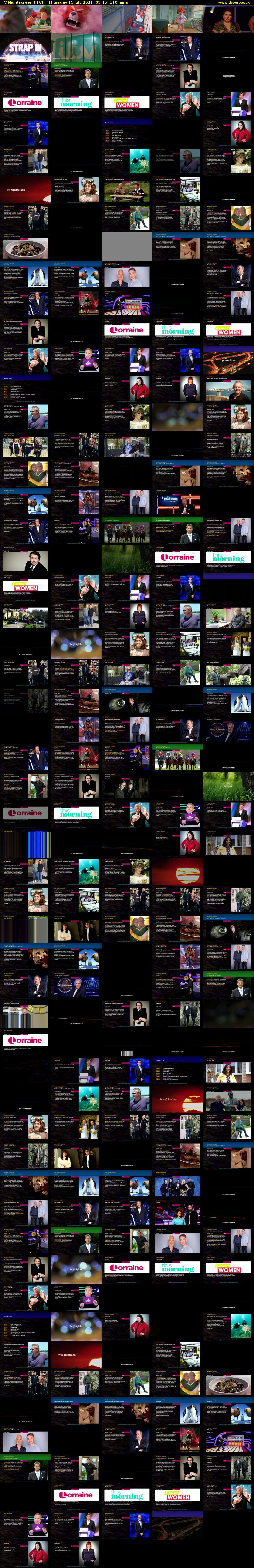 ITV Nightscreen (ITV) Thursday 15 July 2021 03:15 - 05:05