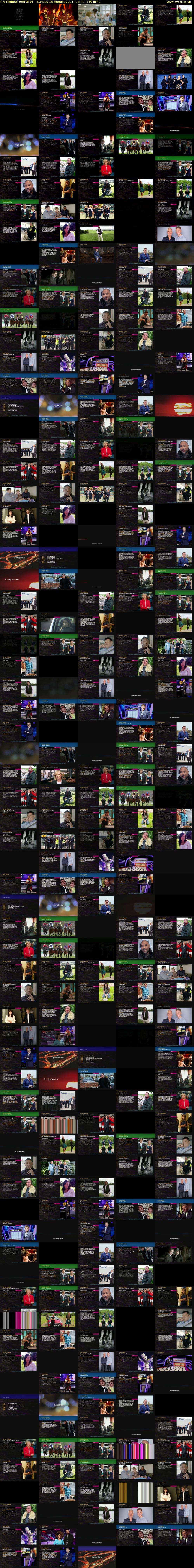 ITV Nightscreen (ITV) Sunday 15 August 2021 03:40 - 06:00