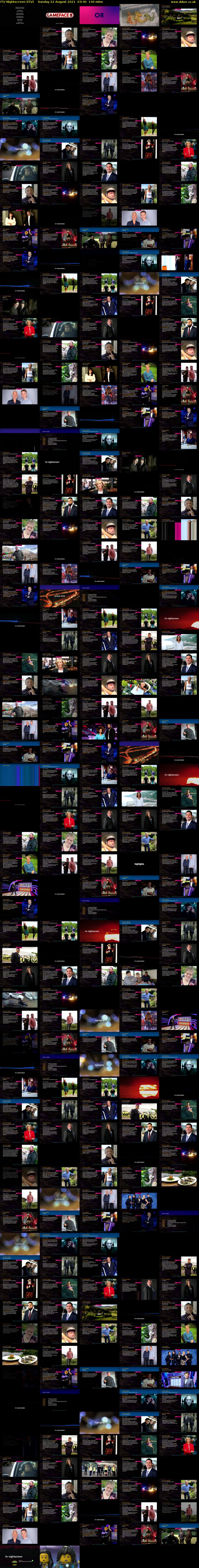 ITV Nightscreen (ITV) Sunday 22 August 2021 03:40 - 06:00