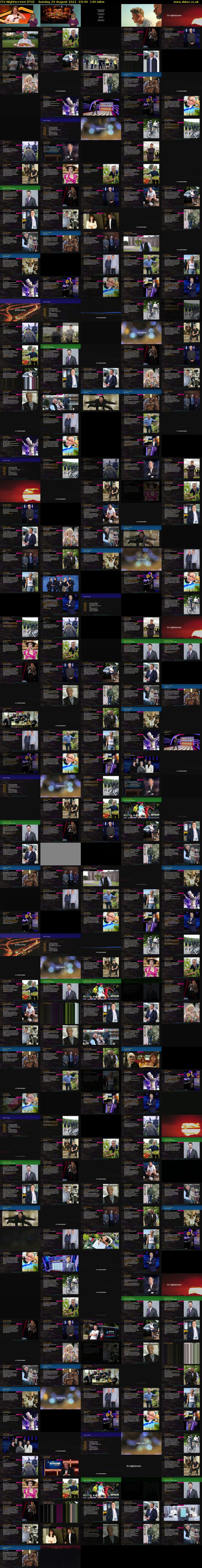 ITV Nightscreen (ITV) Sunday 29 August 2021 03:40 - 06:00