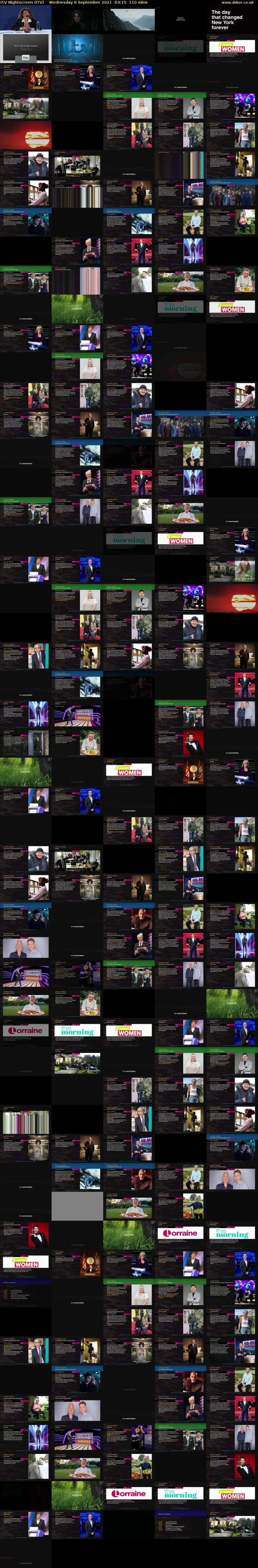 ITV Nightscreen (ITV) Wednesday 8 September 2021 03:15 - 05:05