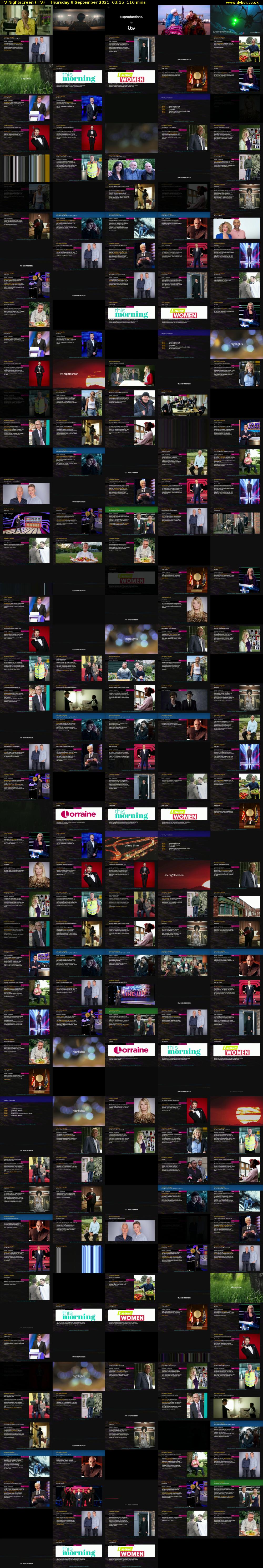 ITV Nightscreen (ITV) Thursday 9 September 2021 03:15 - 05:05