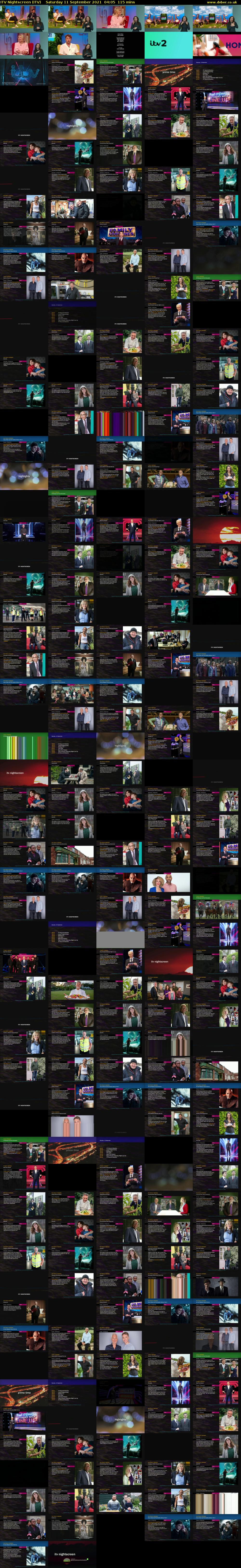 ITV Nightscreen (ITV) Saturday 11 September 2021 04:05 - 06:00