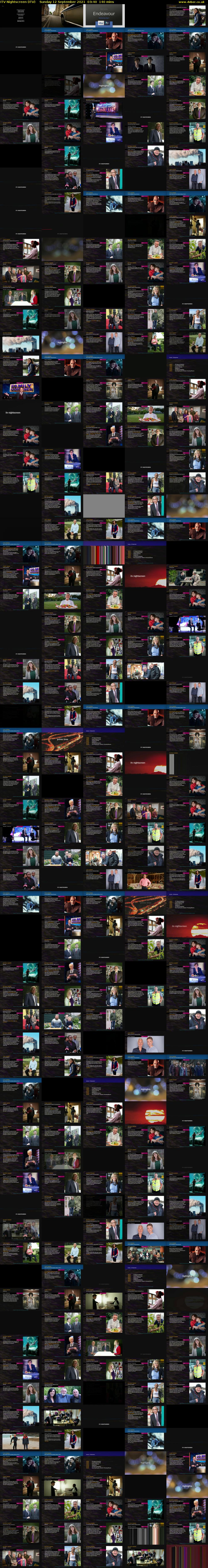ITV Nightscreen (ITV) Sunday 12 September 2021 03:40 - 06:00