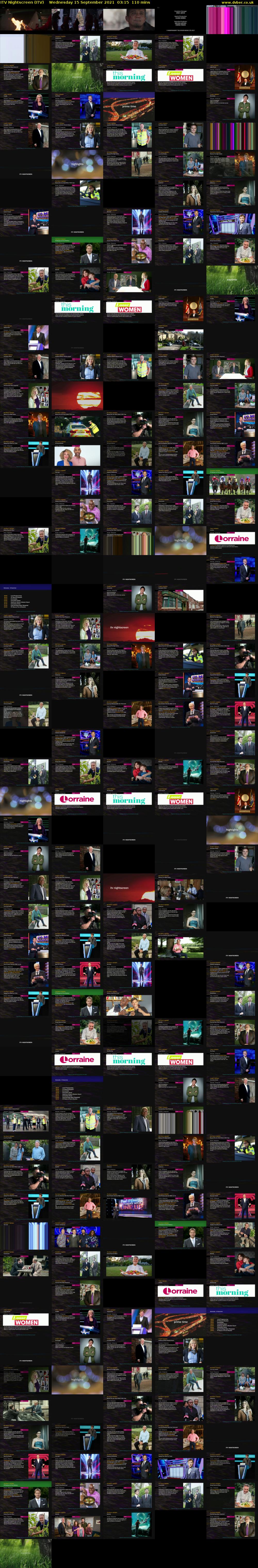 ITV Nightscreen (ITV) Wednesday 15 September 2021 03:15 - 05:05