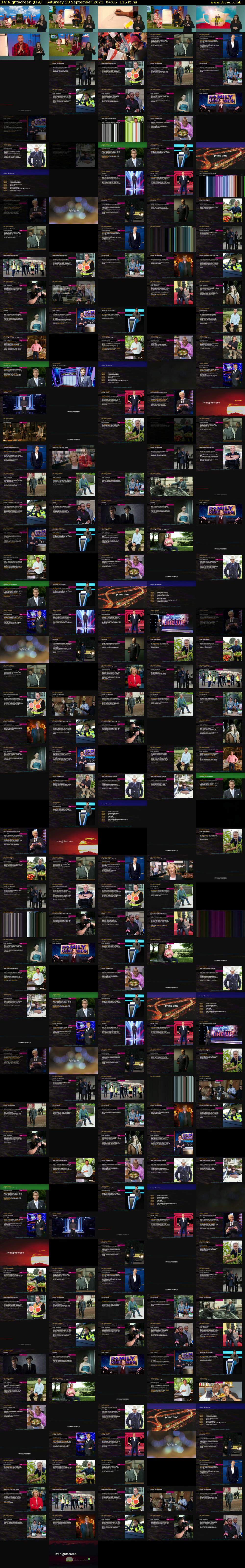 ITV Nightscreen (ITV) Saturday 18 September 2021 04:05 - 06:00