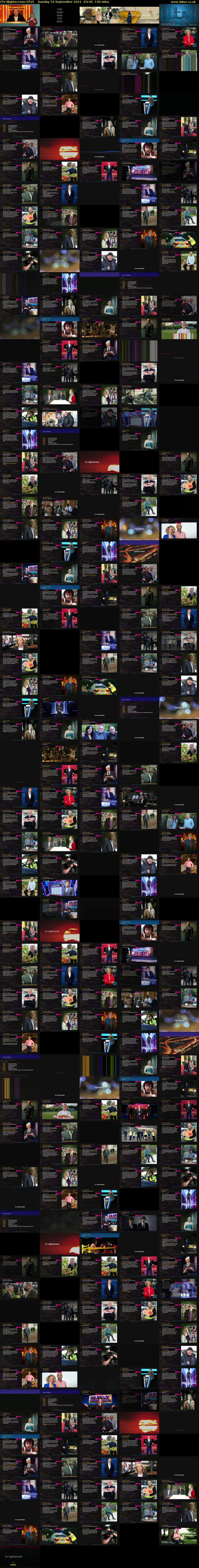 ITV Nightscreen (ITV) Sunday 19 September 2021 03:40 - 06:00