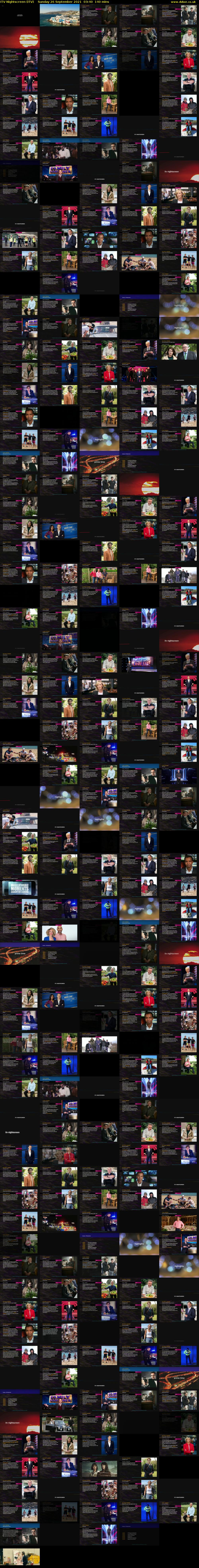 ITV Nightscreen (ITV) Sunday 26 September 2021 03:40 - 06:00