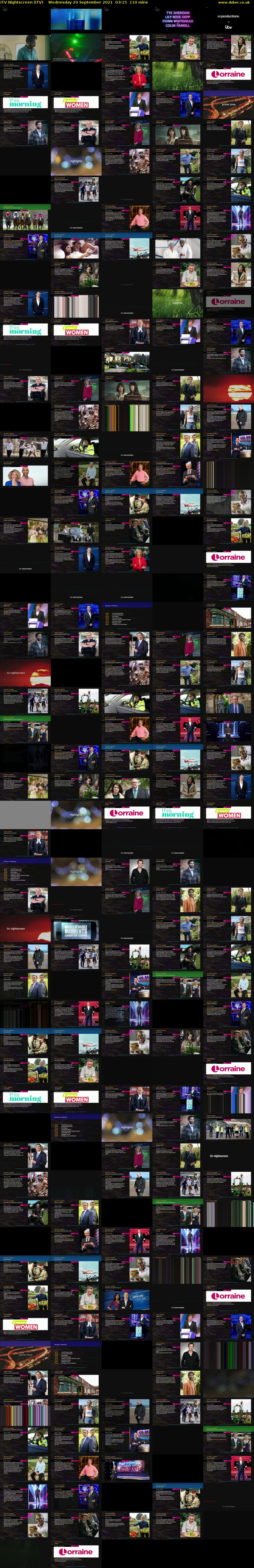 ITV Nightscreen (ITV) Wednesday 29 September 2021 03:15 - 05:05
