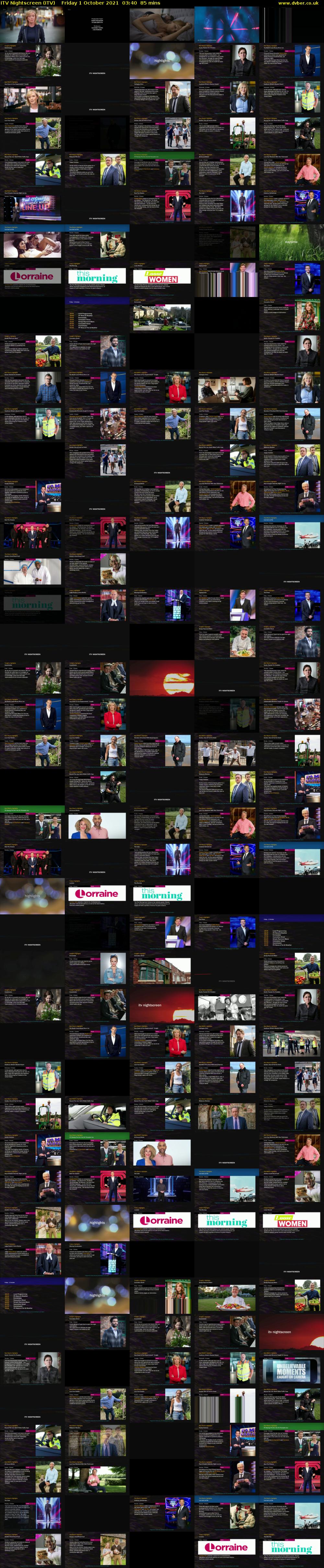 ITV Nightscreen (ITV) Friday 1 October 2021 03:40 - 05:05