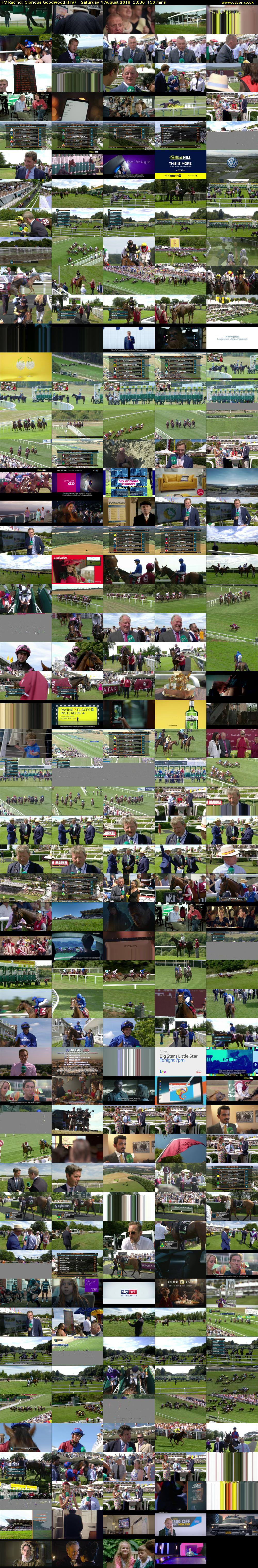 ITV Racing: Glorious Goodwood (ITV) Saturday 4 August 2018 13:30 - 16:00