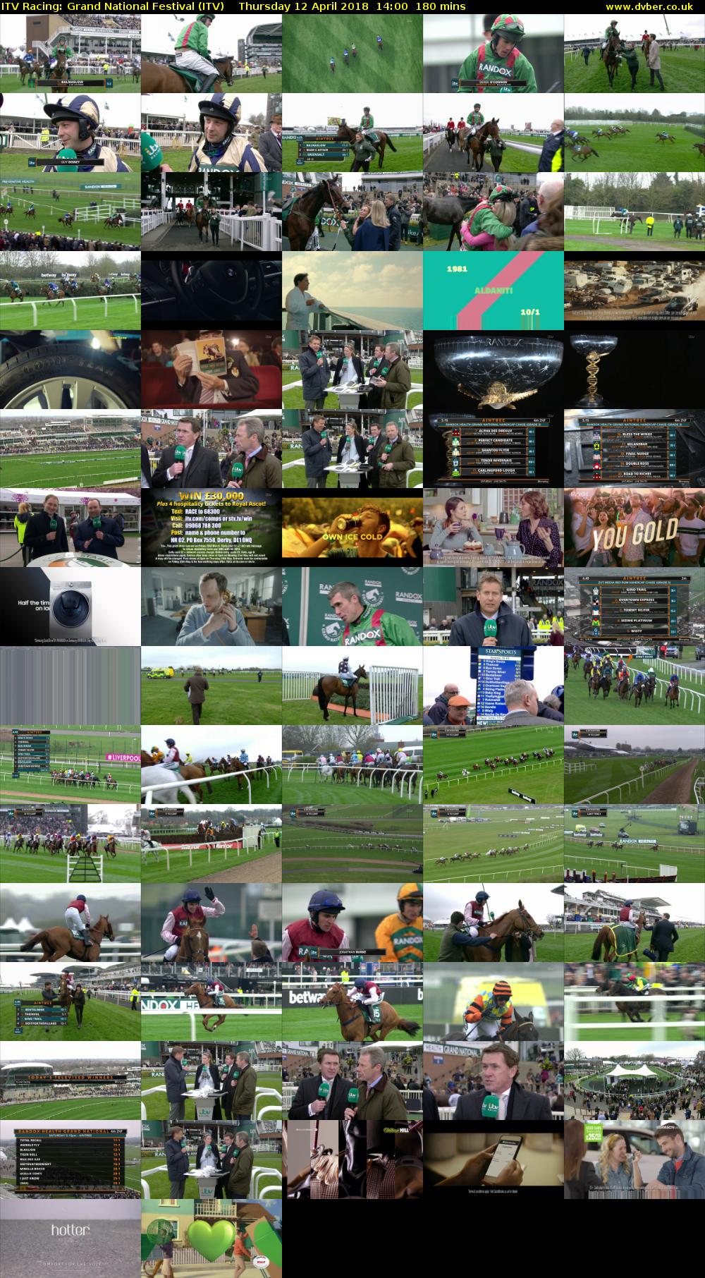 ITV Racing: Grand National Festival (ITV) Thursday 12 April 2018 14:00 - 17:00