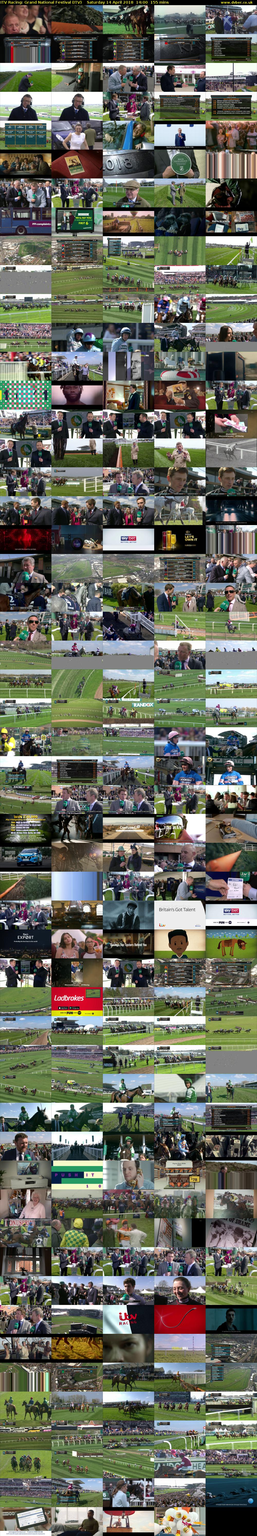 ITV Racing: Grand National Festival (ITV) Saturday 14 April 2018 14:00 - 16:35