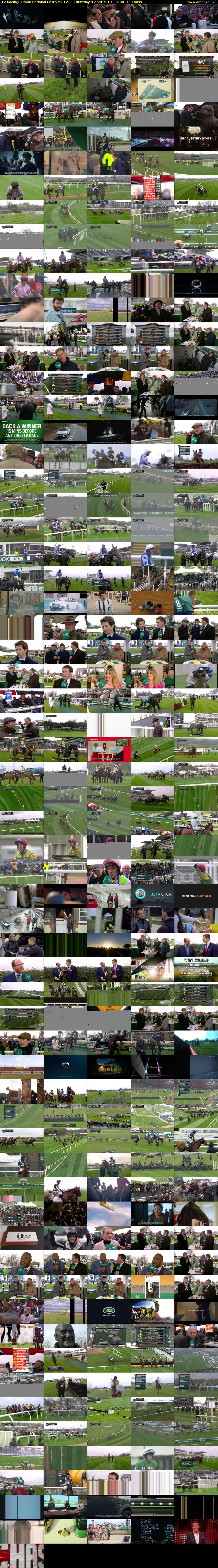ITV Racing: Grand National Festival (ITV) Thursday 4 April 2019 14:00 - 17:00