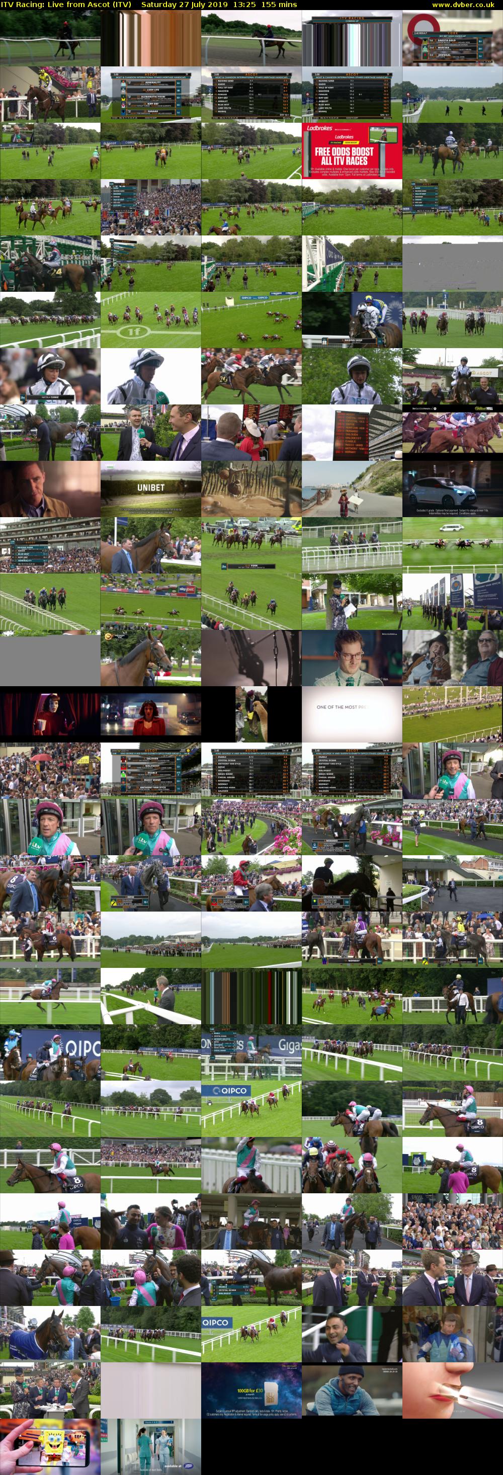 ITV Racing: Live from Ascot (ITV) Saturday 27 July 2019 13:25 - 16:00