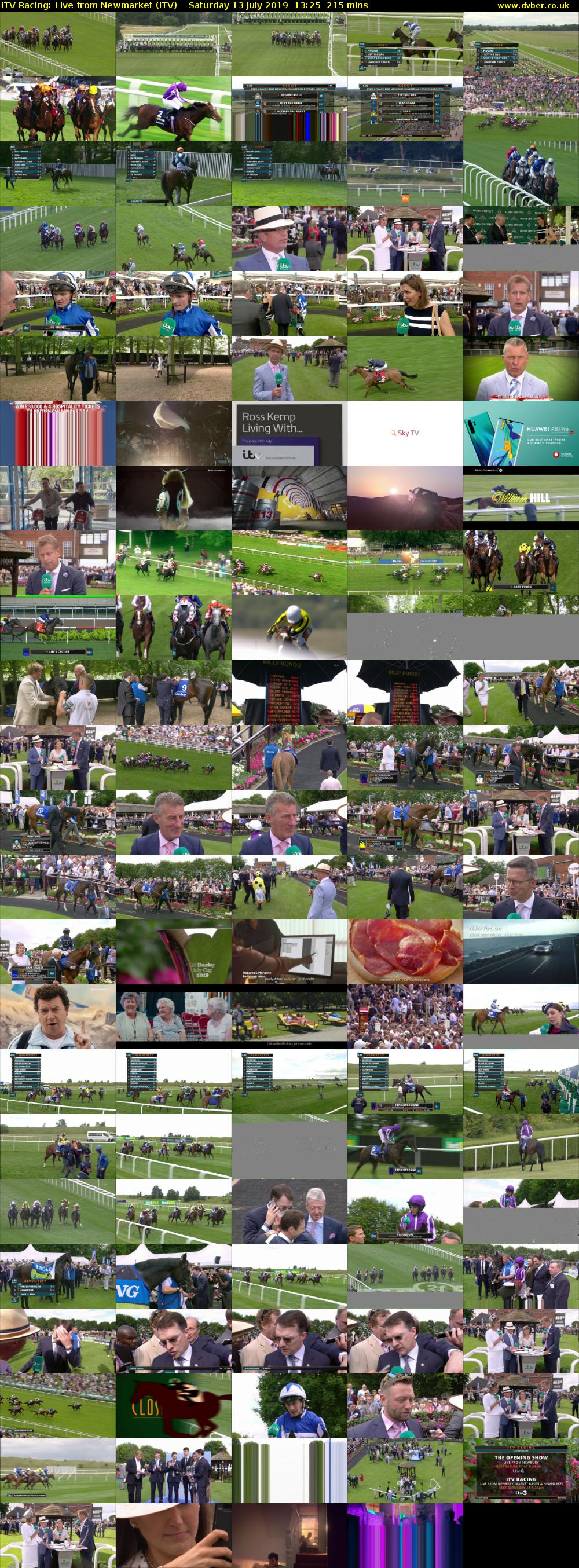 ITV Racing: Live from Newmarket (ITV) Saturday 13 July 2019 13:25 - 17:00