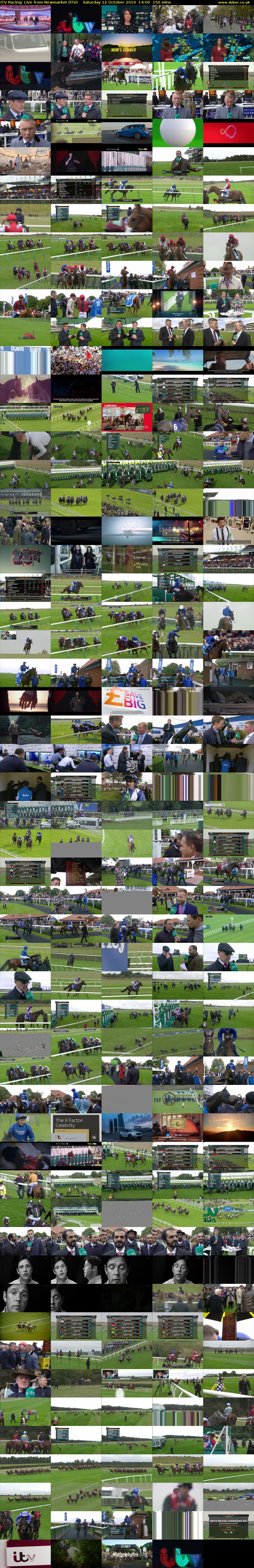 ITV Racing: Live from Newmarket (ITV) Saturday 12 October 2019 14:00 - 16:30