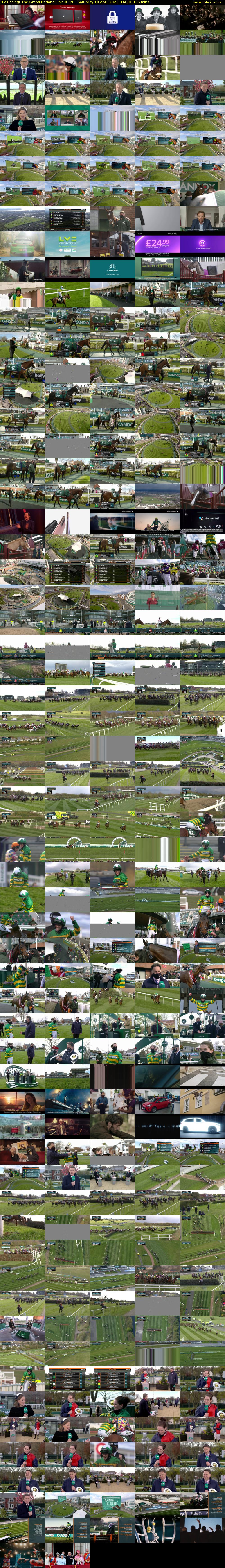ITV Racing: The Grand National Live (ITV) Saturday 10 April 2021 16:30 - 18:15