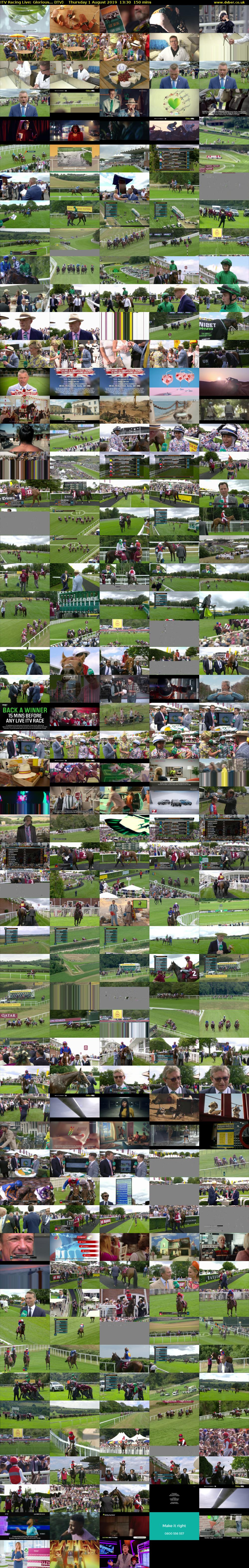 ITV Racing Live: Glorious... (ITV) Thursday 1 August 2019 13:30 - 16:00