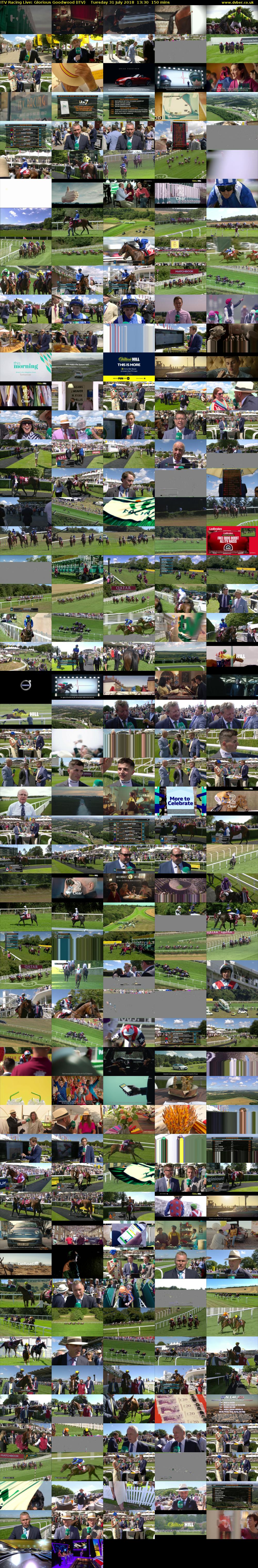 ITV Racing Live: Glorious Goodwood (ITV) Tuesday 31 July 2018 13:30 - 16:00