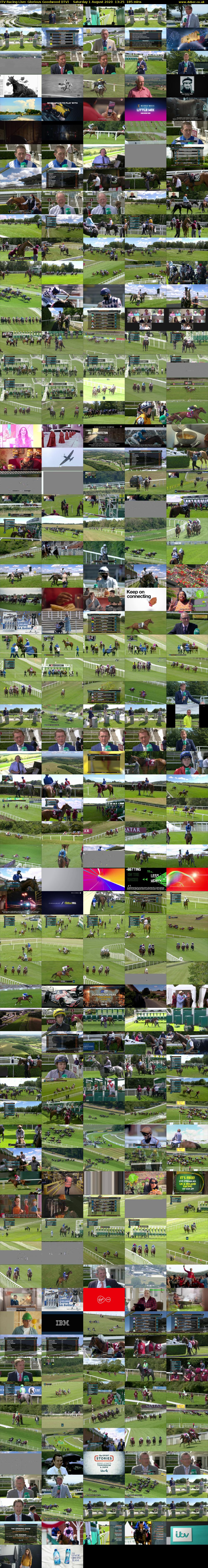 ITV Racing Live: Glorious Goodwood (ITV) Saturday 1 August 2020 13:25 - 16:30