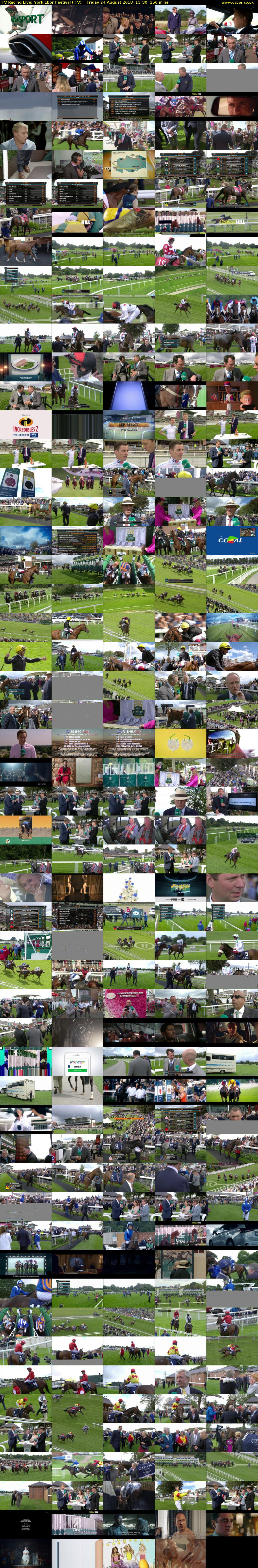 ITV Racing Live: York Ebor Festival (ITV) Friday 24 August 2018 13:30 - 16:00