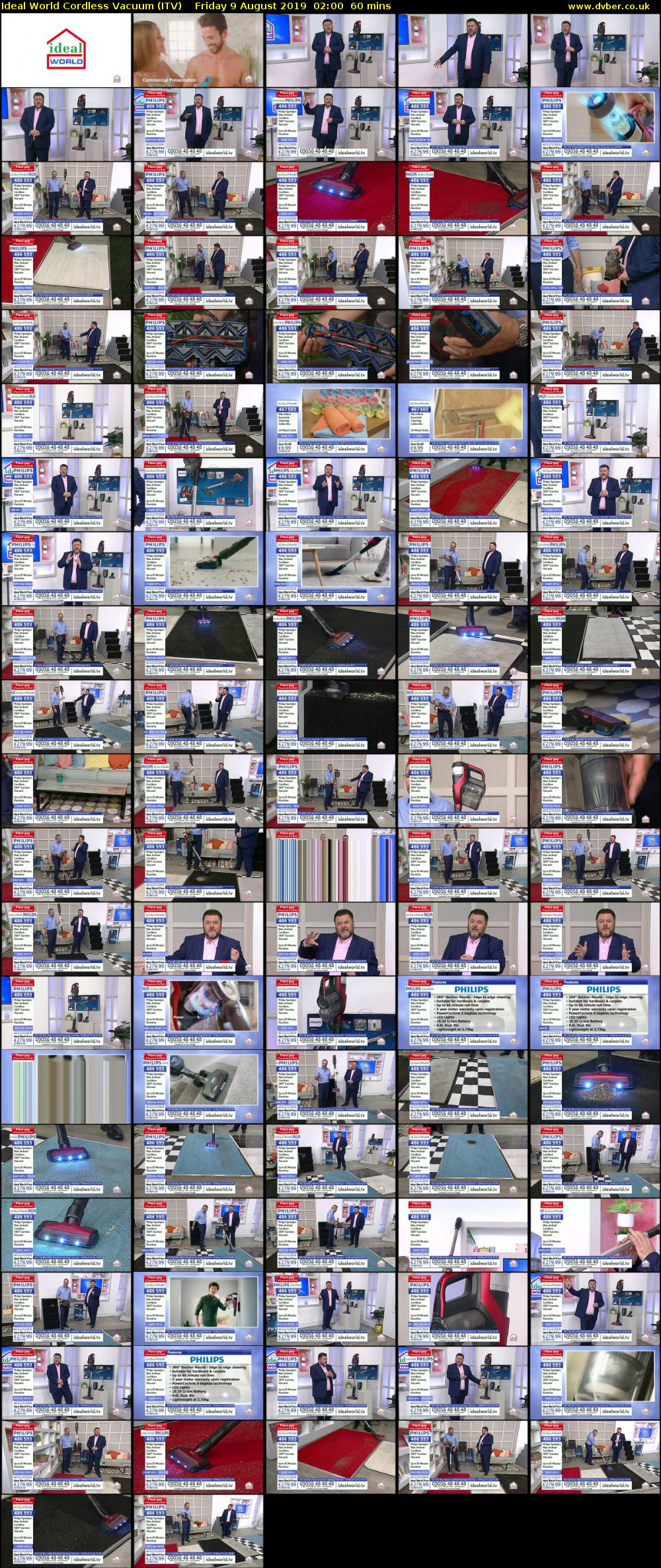 Ideal World Cordless Vacuum (ITV) Friday 9 August 2019 02:00 - 03:00
