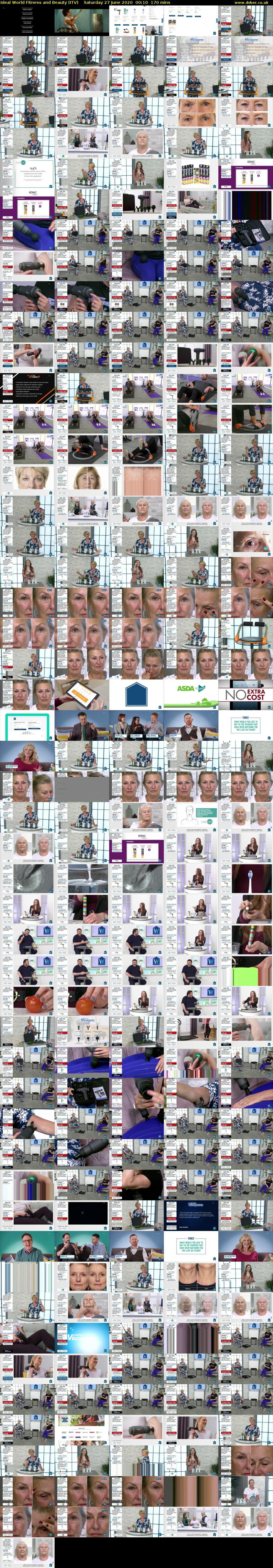 Ideal World Fitness and Beauty (ITV) Saturday 27 June 2020 00:10 - 03:00