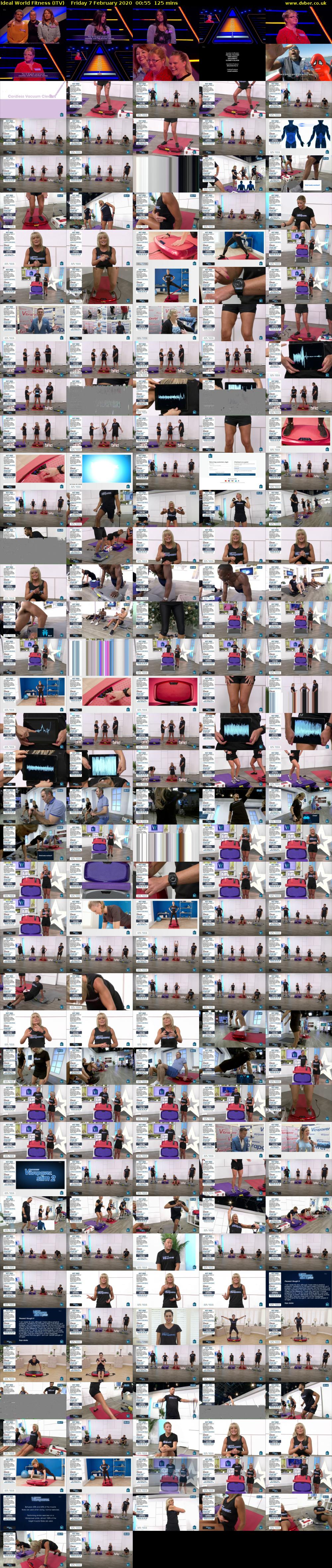 Ideal World Fitness (ITV) Friday 7 February 2020 00:55 - 03:00