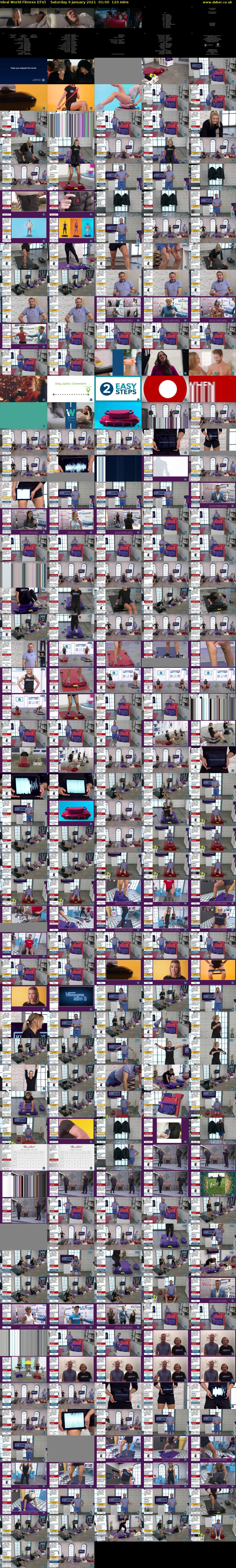 Ideal World Fitness (ITV) Saturday 9 January 2021 01:00 - 03:00