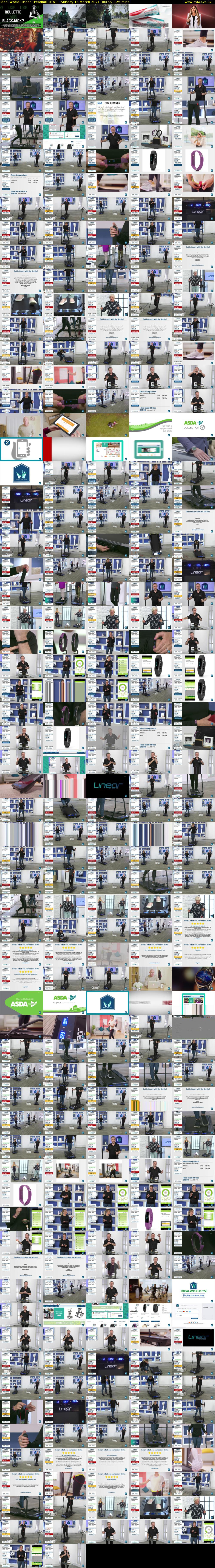 Ideal World Linear Treadmill (ITV) Sunday 14 March 2021 00:55 - 03:00