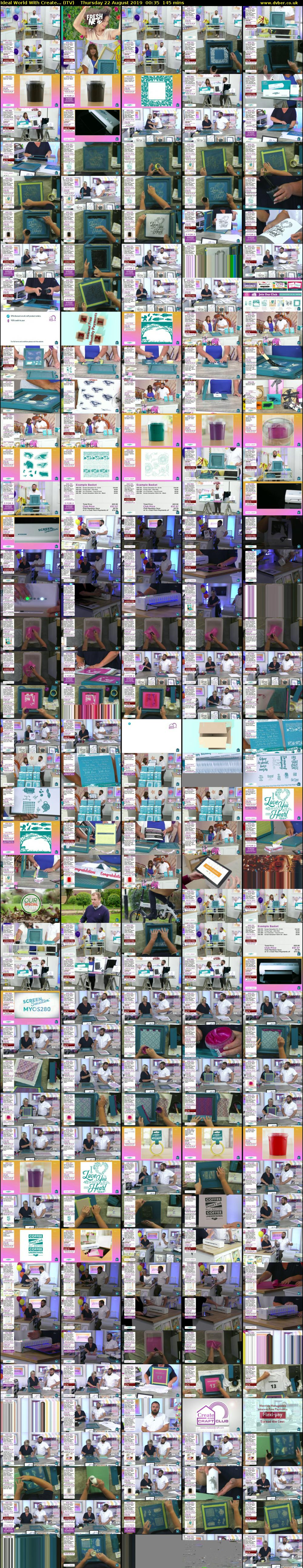 Ideal World With Create... (ITV) Thursday 22 August 2019 00:35 - 03:00
