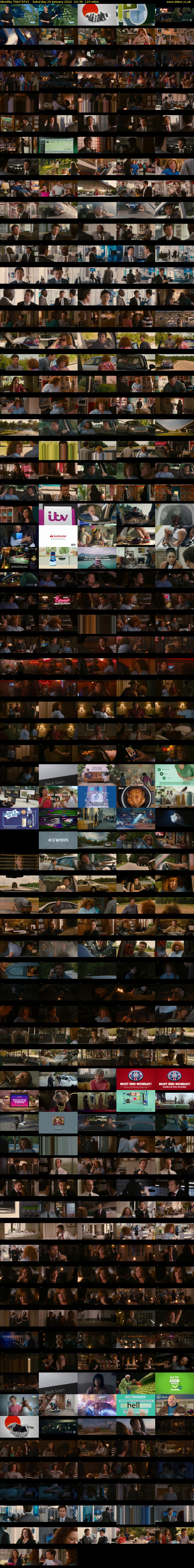 Identity Thief (ITV) Saturday 29 January 2022 22:30 - 00:30