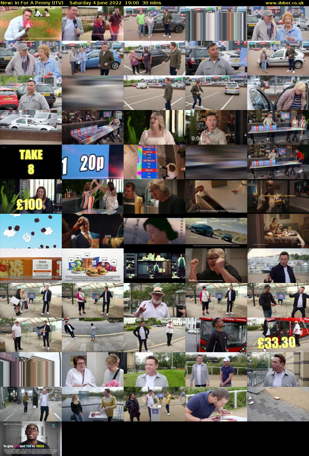 In For A Penny (ITV) Saturday 4 June 2022 19:00 - 19:30