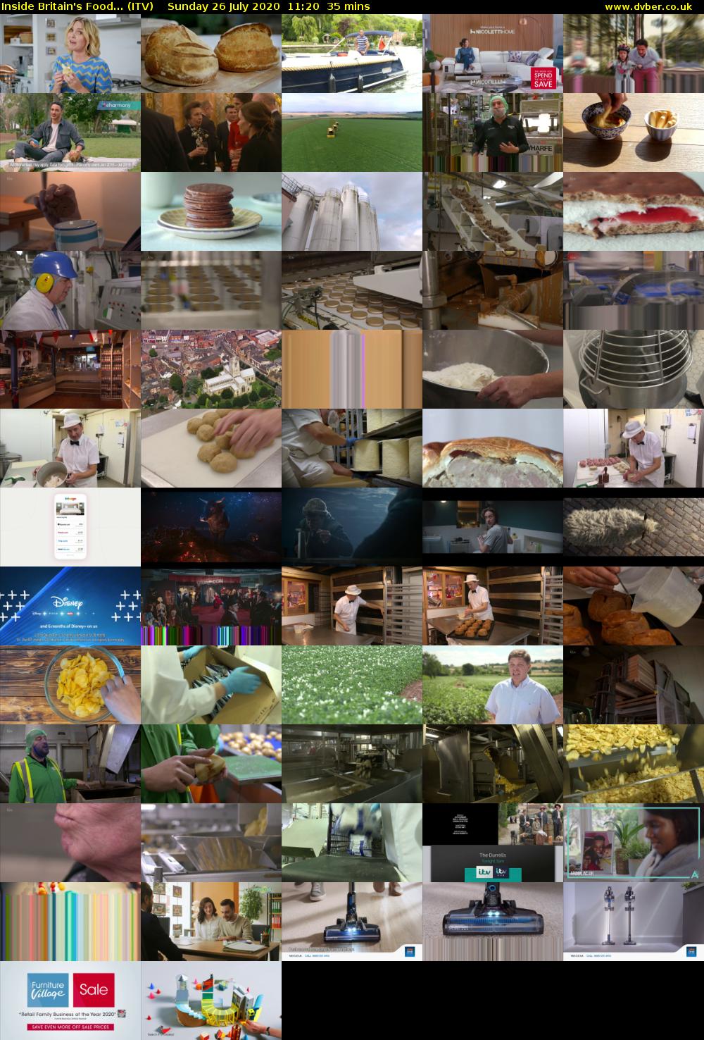 Inside Britain's Food... (ITV) Sunday 26 July 2020 11:20 - 11:55