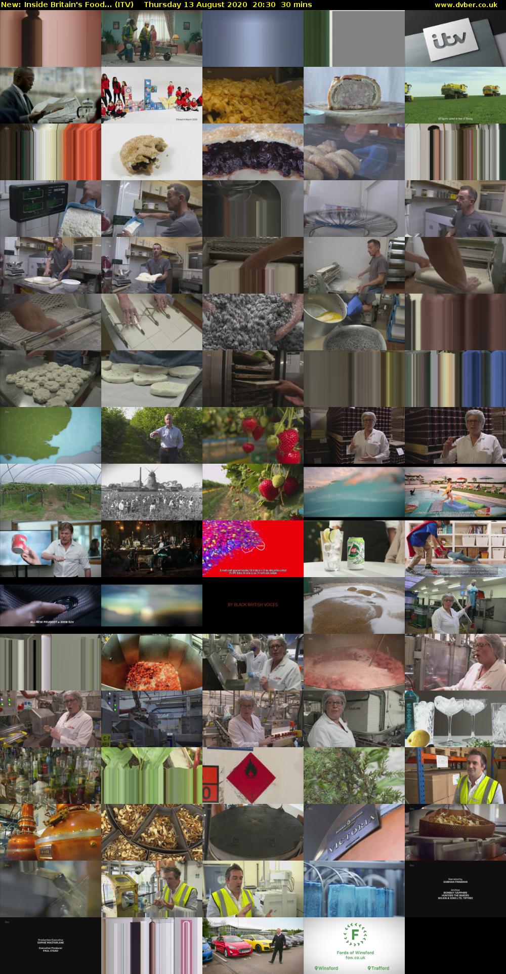 Inside Britain's Food... (ITV) Thursday 13 August 2020 20:30 - 21:00