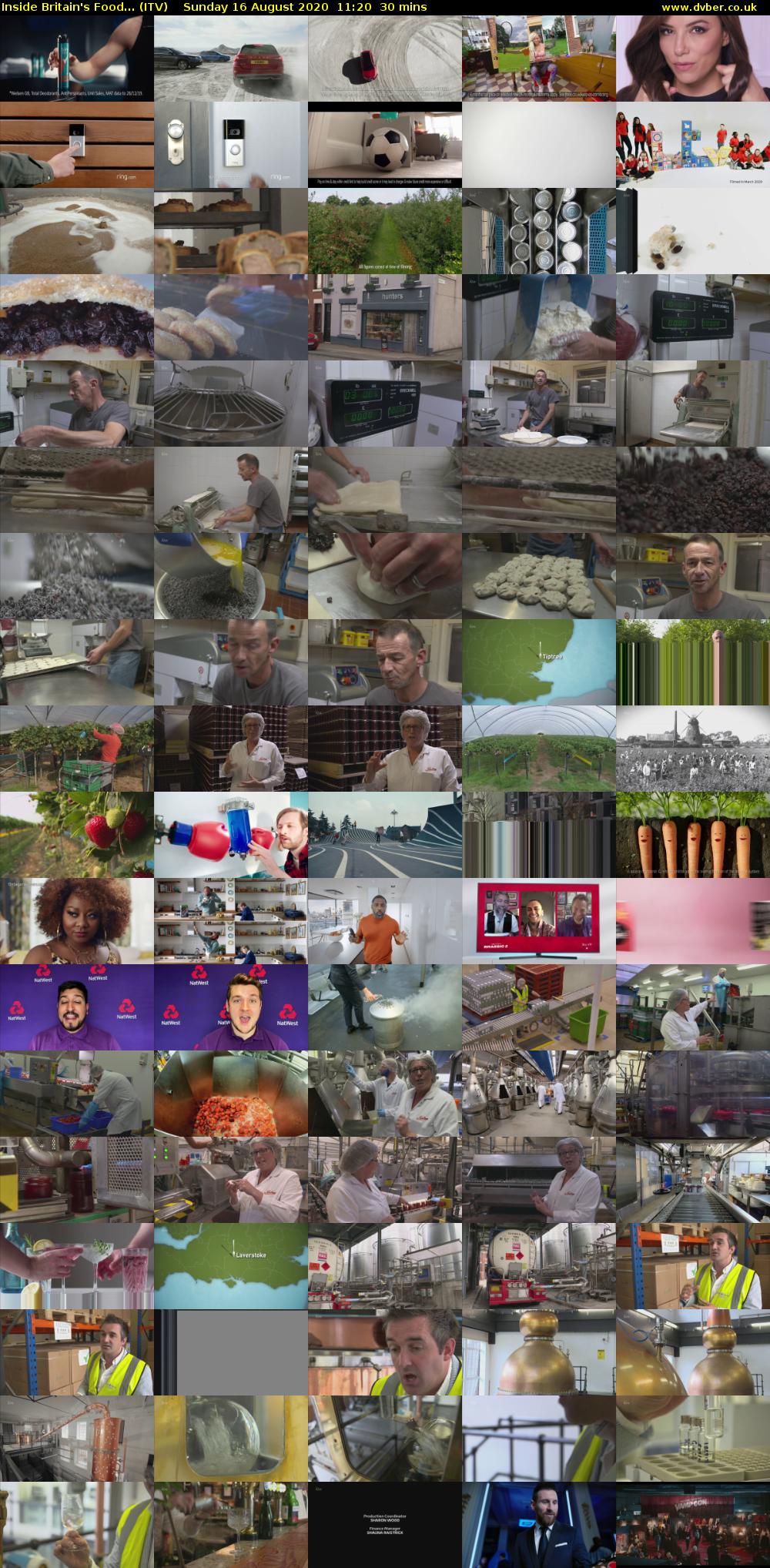 Inside Britain's Food... (ITV) Sunday 16 August 2020 11:20 - 11:50