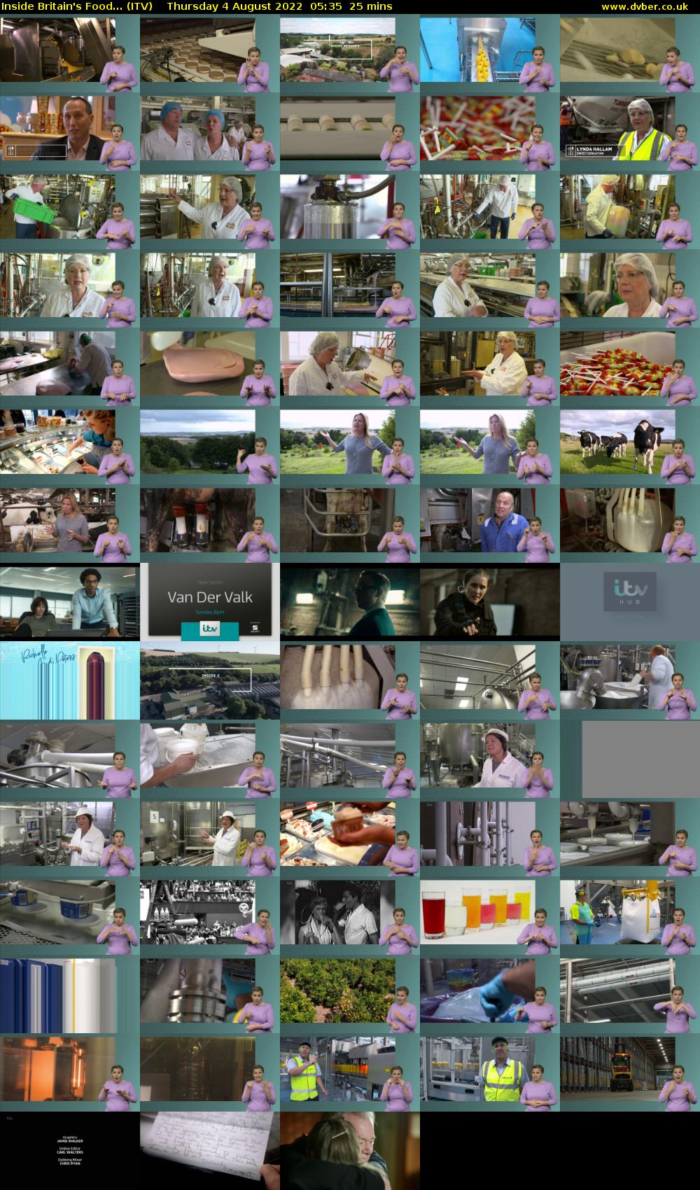 Inside Britain's Food... (ITV) Thursday 4 August 2022 05:35 - 06:00