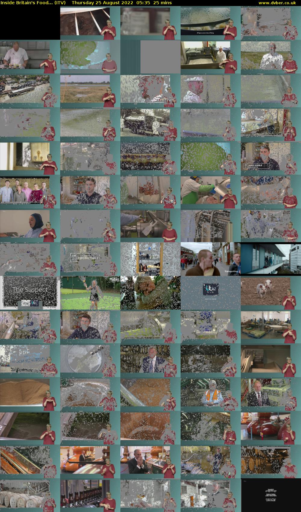 Inside Britain's Food... (ITV) Thursday 25 August 2022 05:35 - 06:00